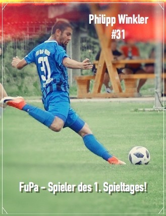 Philipp Winkler Spieler des 1.Spieltages