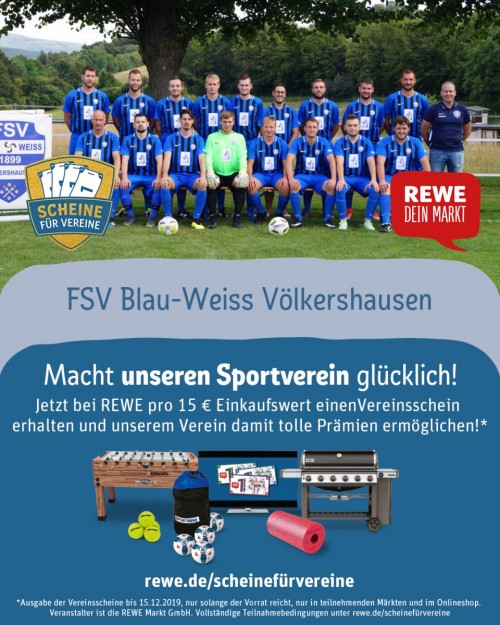 Scheine für Vereine - Blau & Weiss unterstützen!