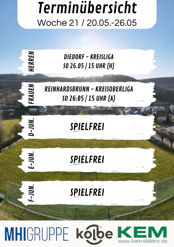 Terminübersicht KW 21