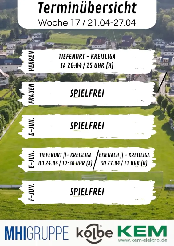 Wochenübersicht KW 17