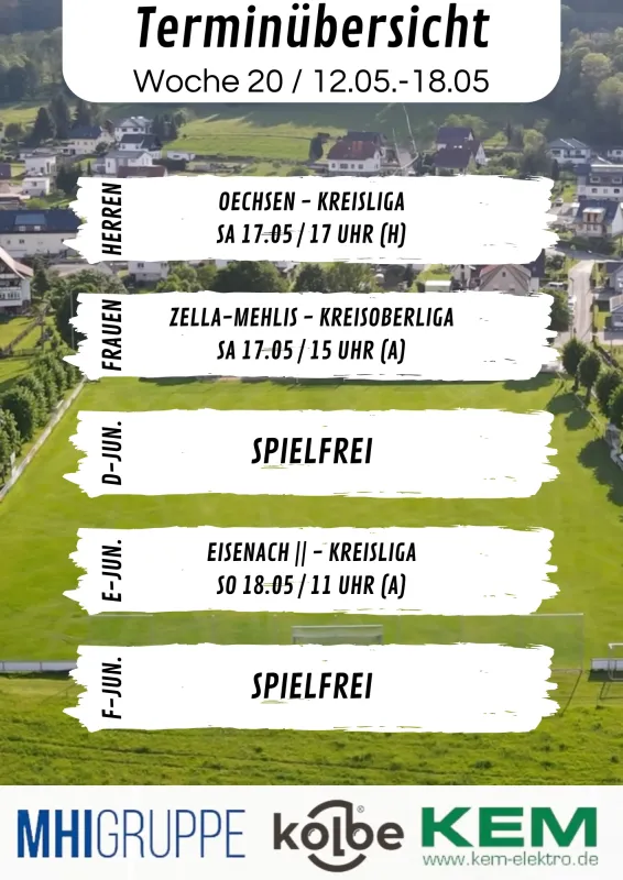 Wochenübersicht KW 20