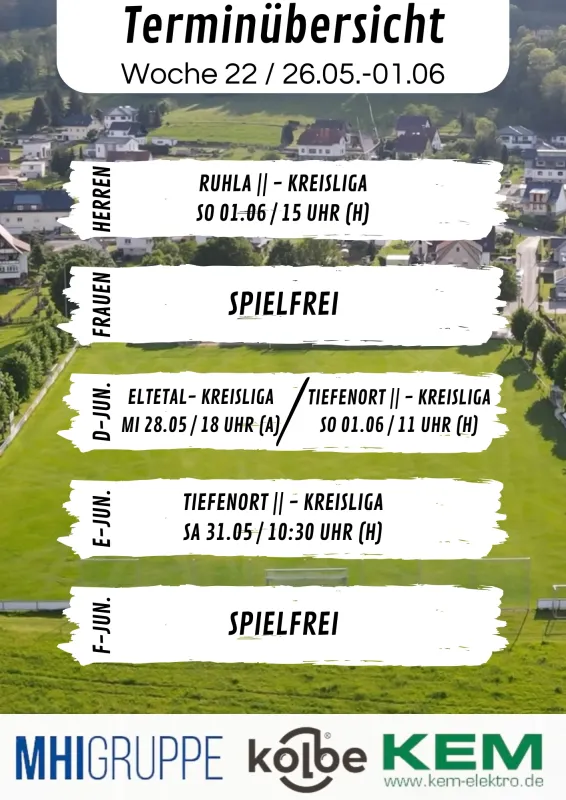 Wochenübersicht KW 22