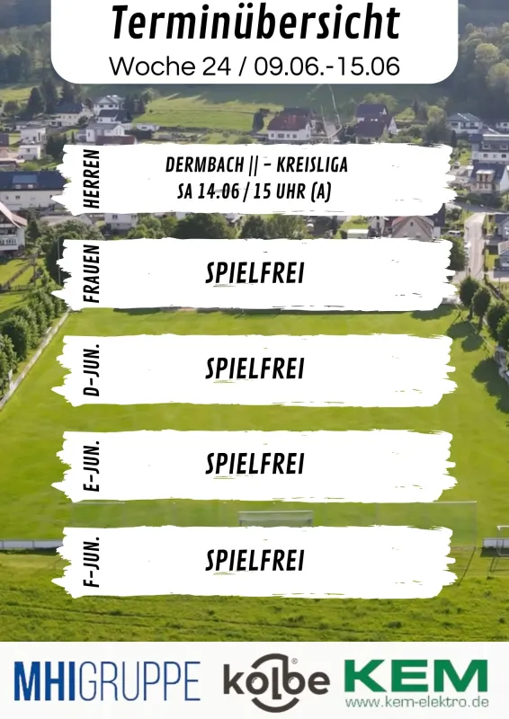 Wochenübersicht KW 24