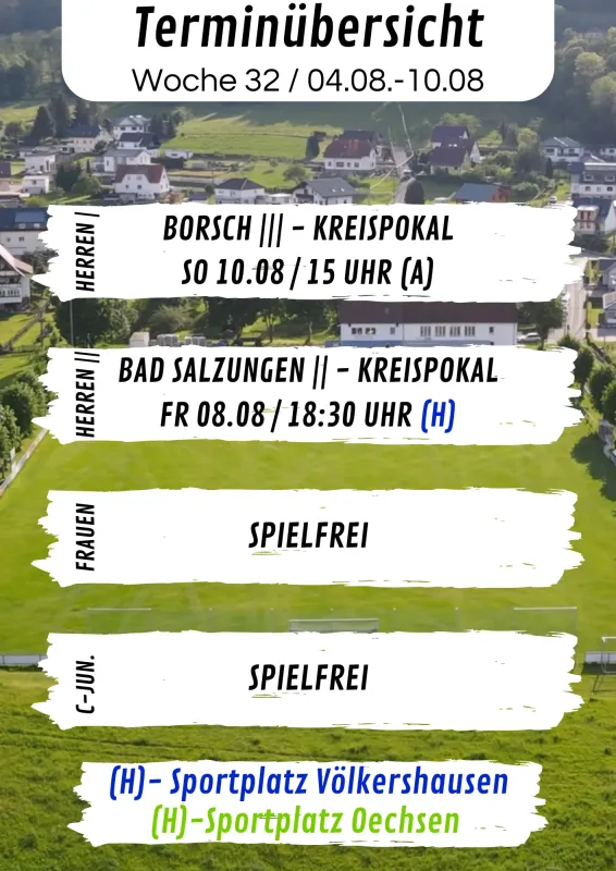Wochenübersicht KW 32