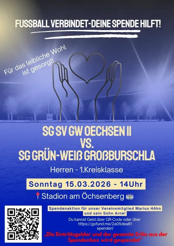 Fußball verbindet - Deine Spende hilft!🙏🏼