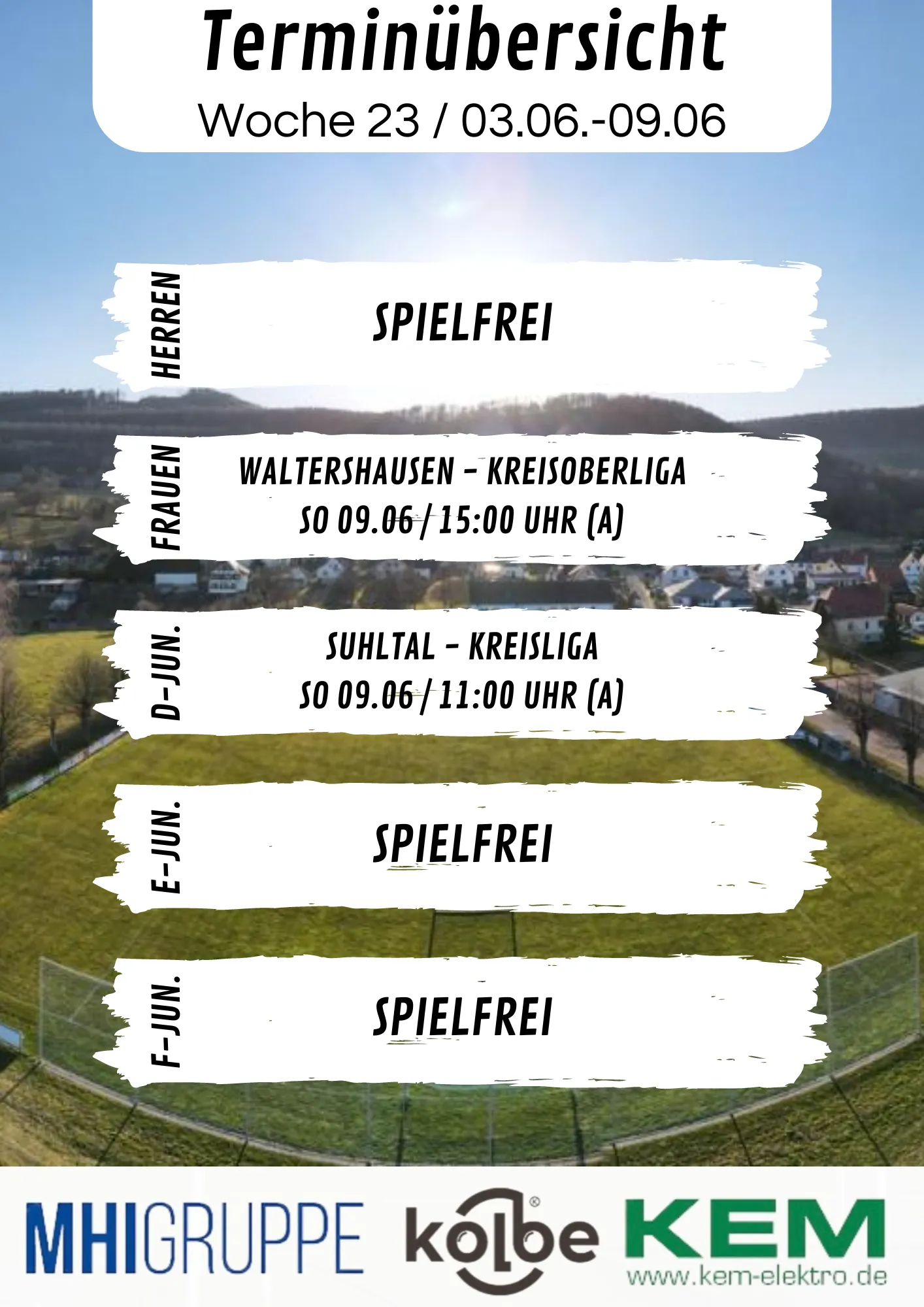 Terminübersicht KW 23