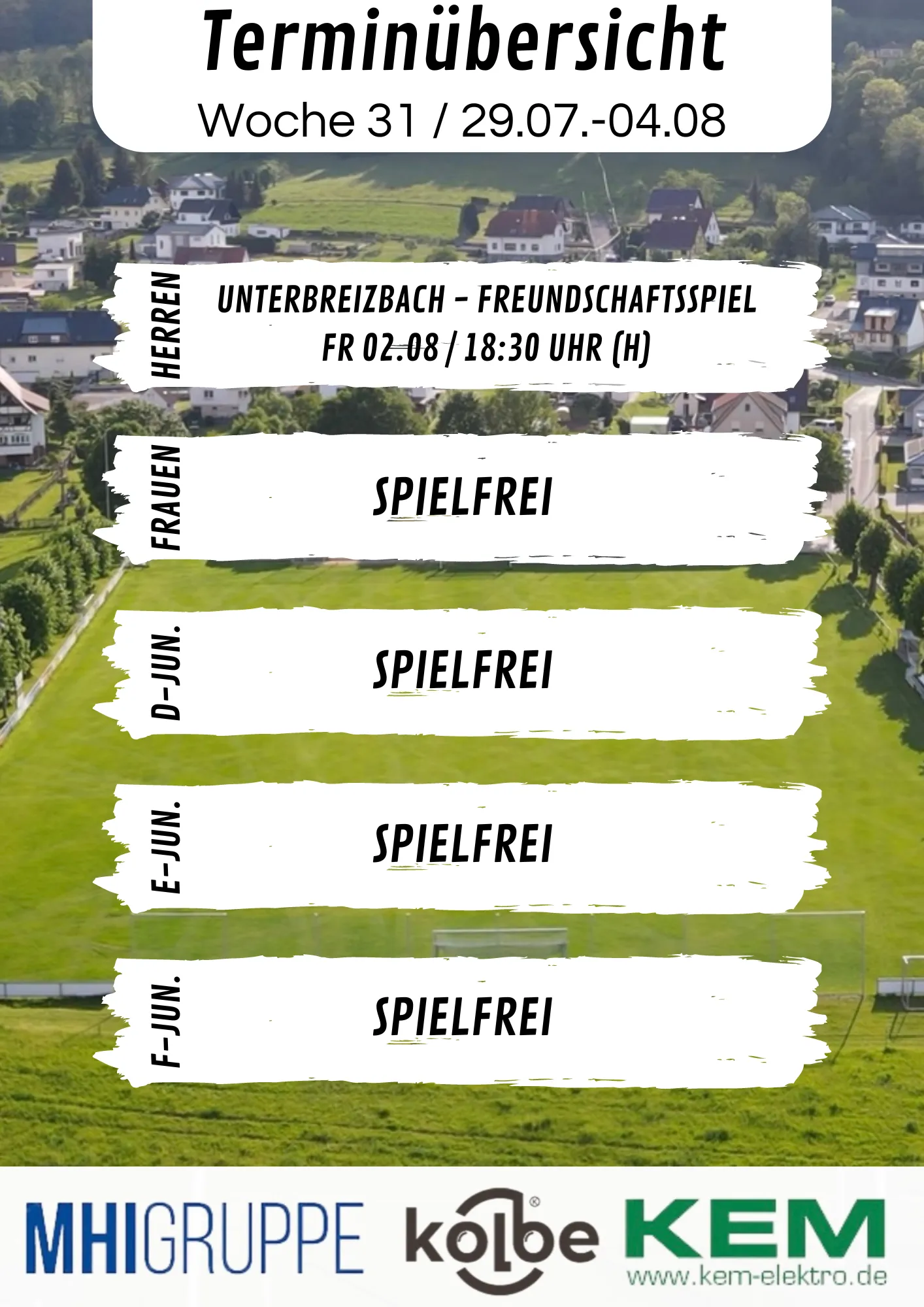 Wochenübersicht KW 31