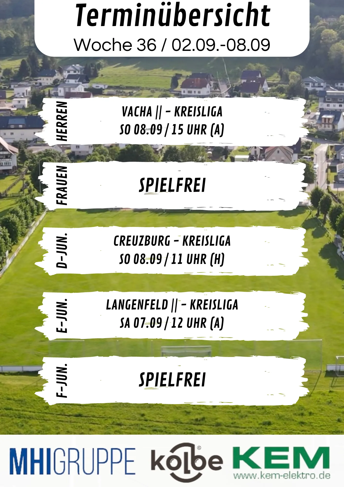 Wochenübersicht KW 36