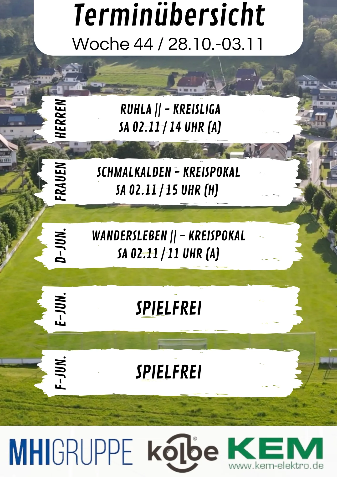 Wochenübersicht KW 44