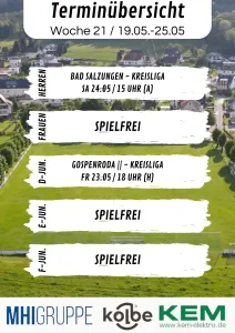 Wochenübersicht KW 21